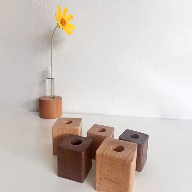 Porte-stylo en Bois Véritable