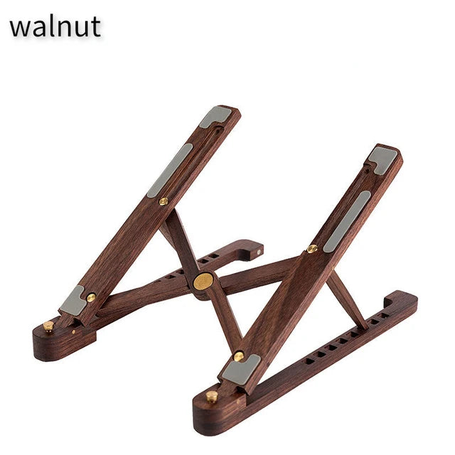 Support Réglable pour Ordinateur en Bois Véritable