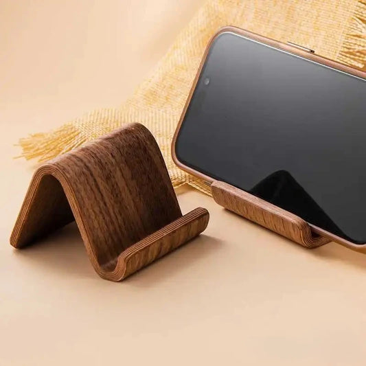 Support pour Téléphone en Bois De Noyer