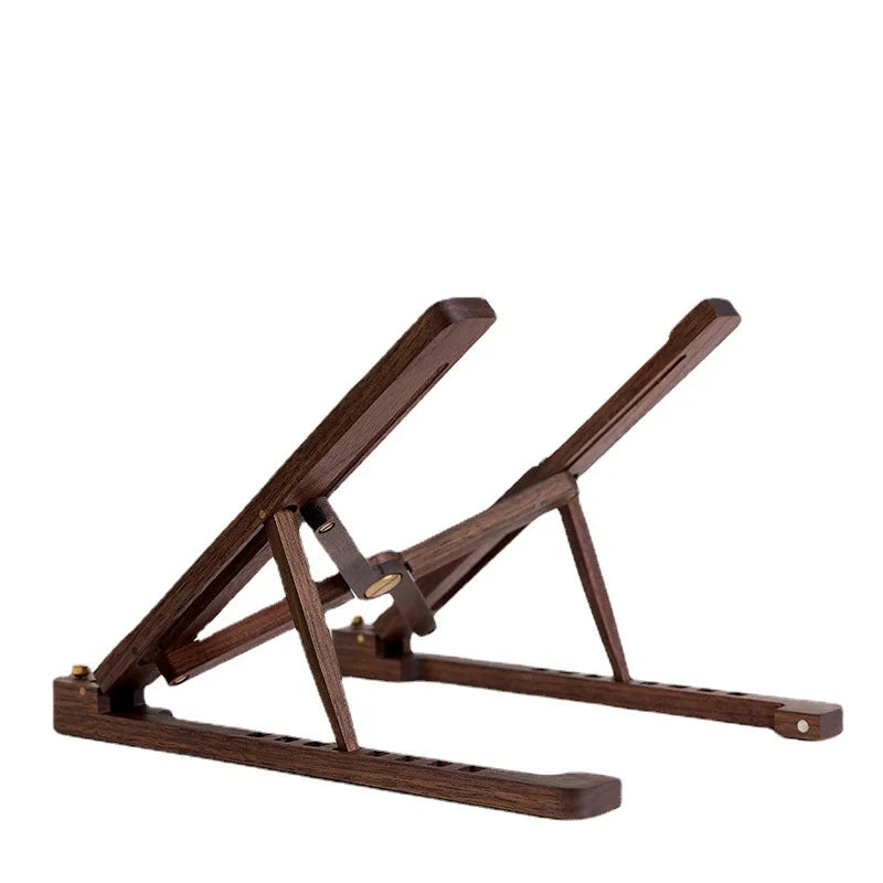 Support Réglable pour Ordinateur en Bois Véritable