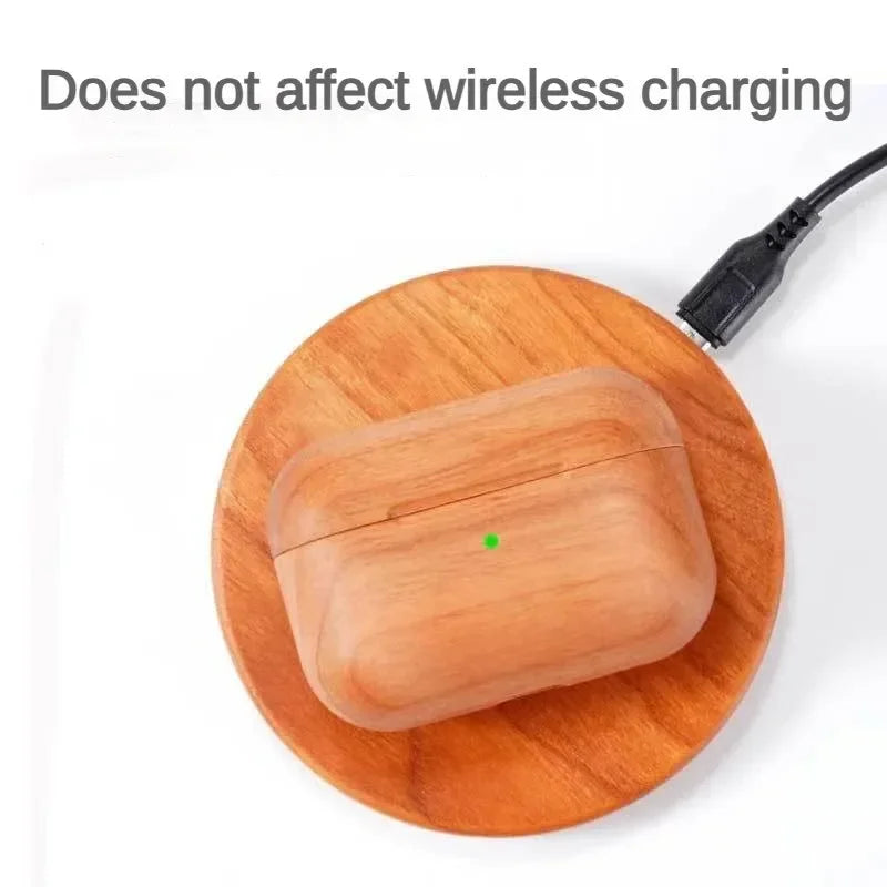 Coque AirPods en Bois Véritable