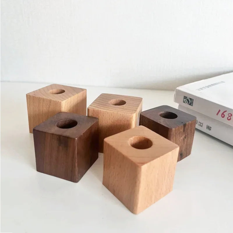 Porte-stylo en Bois Véritable