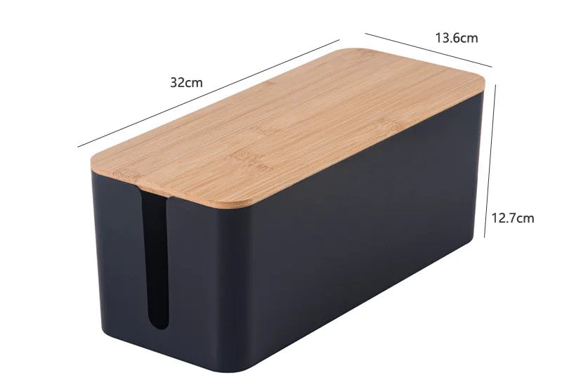 Boîte de Rangement en Bambou Véritable