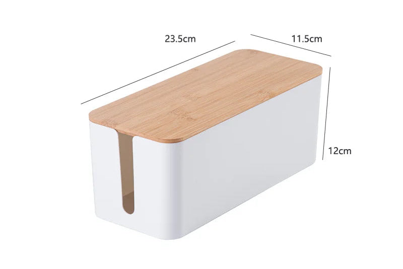 Boîte de Rangement en Bambou Véritable