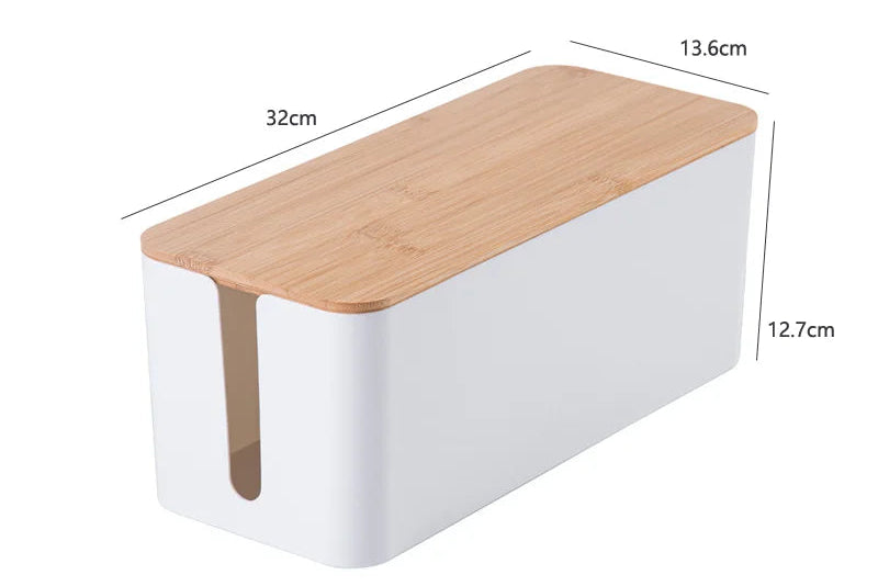 Boîte de Rangement en Bambou Véritable