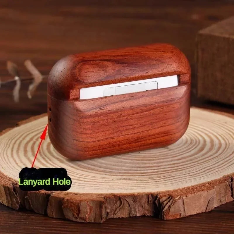 Coque AirPods en Bois Véritable