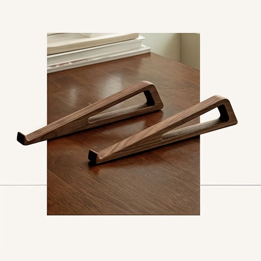 Support pour Ordinateur Transportable en Bois de Noyer