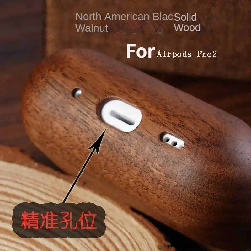 Coque AirPods en Bois Véritable