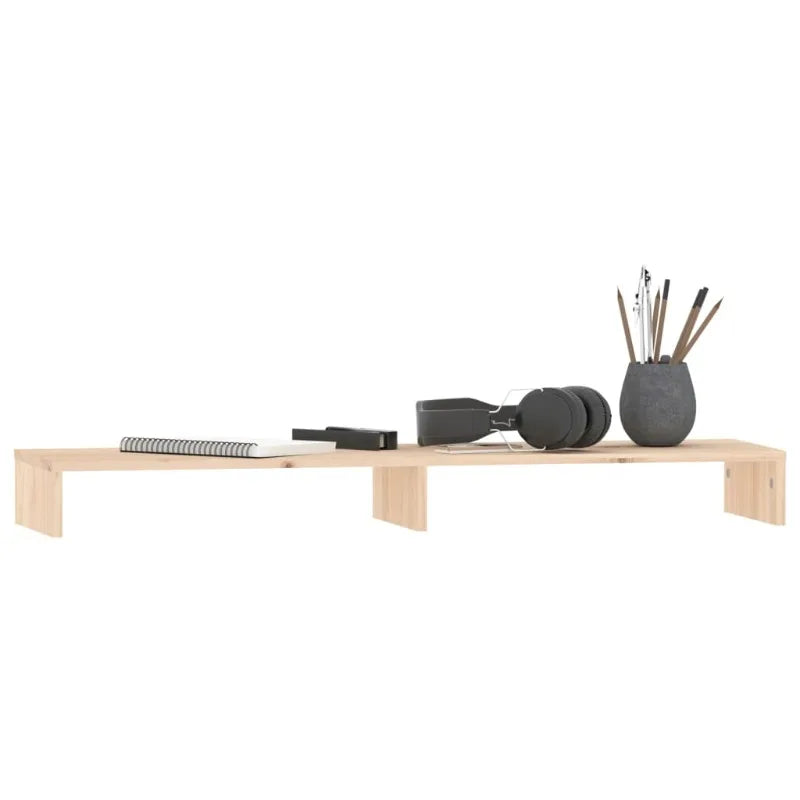 Support pour Moniteur en Bois de Pin Massif