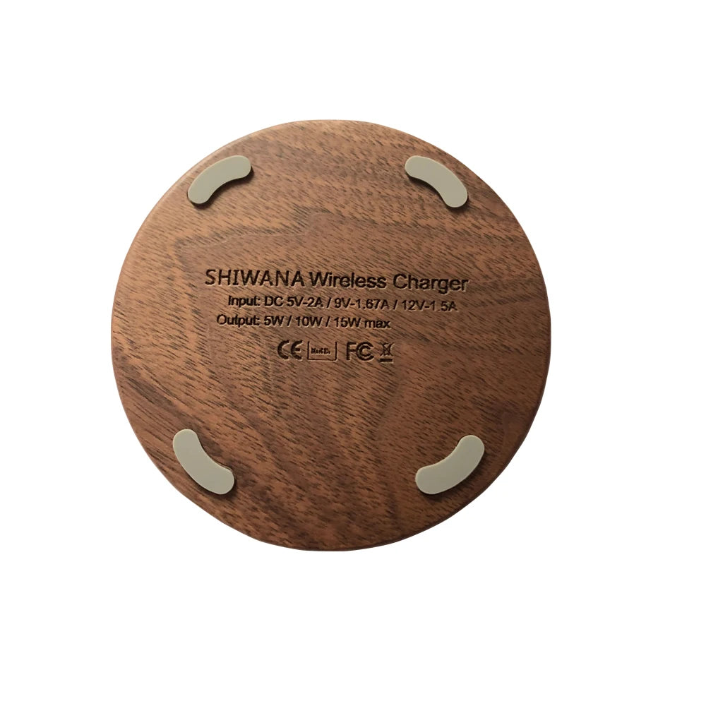 Chargeur sans fil en Bois Véritable