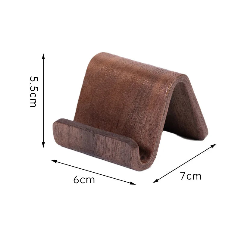 Support pour Téléphone en Bois De Noyer