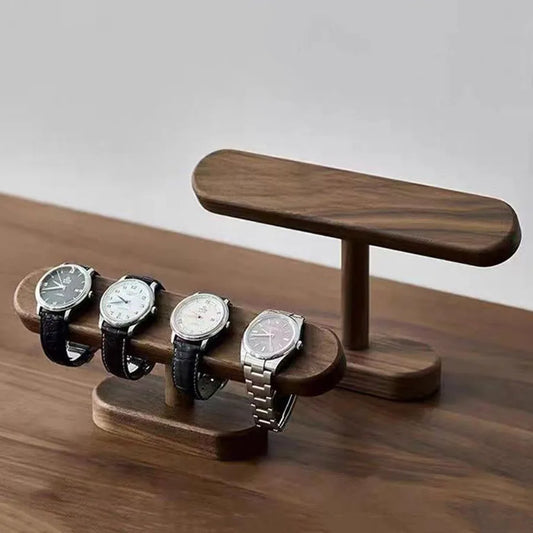 Présentoir de Montre en Bois de Noyer