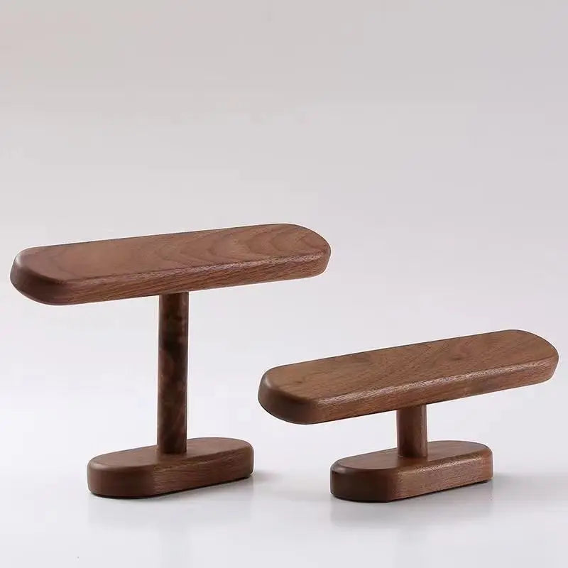 Présentoir de Montre en Bois de Noyer