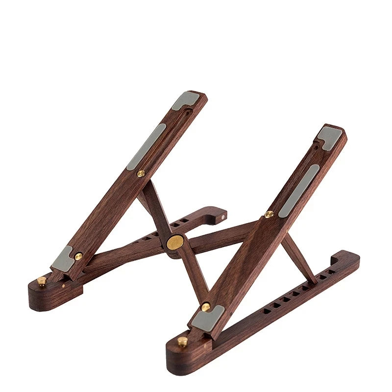 Support Réglable pour Ordinateur en Bois Véritable