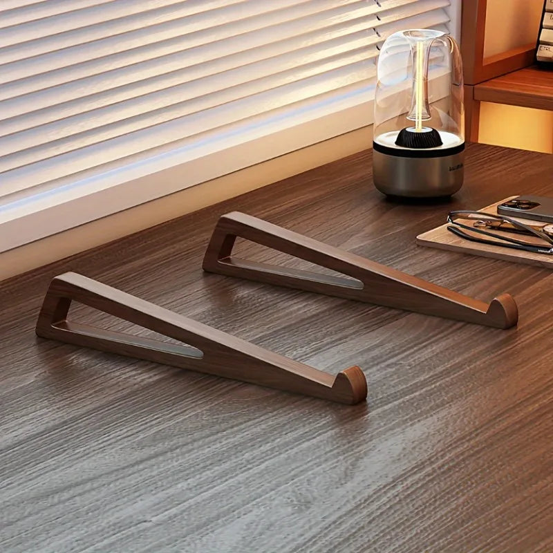 Support pour Ordinateur Transportable en Bois de Noyer