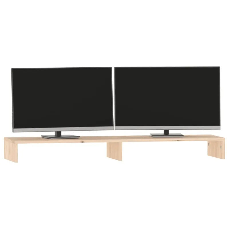 Support pour Moniteur en Bois de Pin Massif