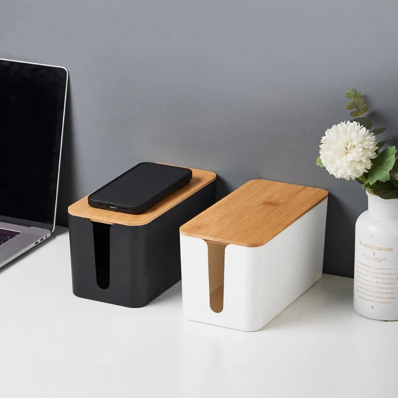 Boîte de Rangement en Bambou Véritable